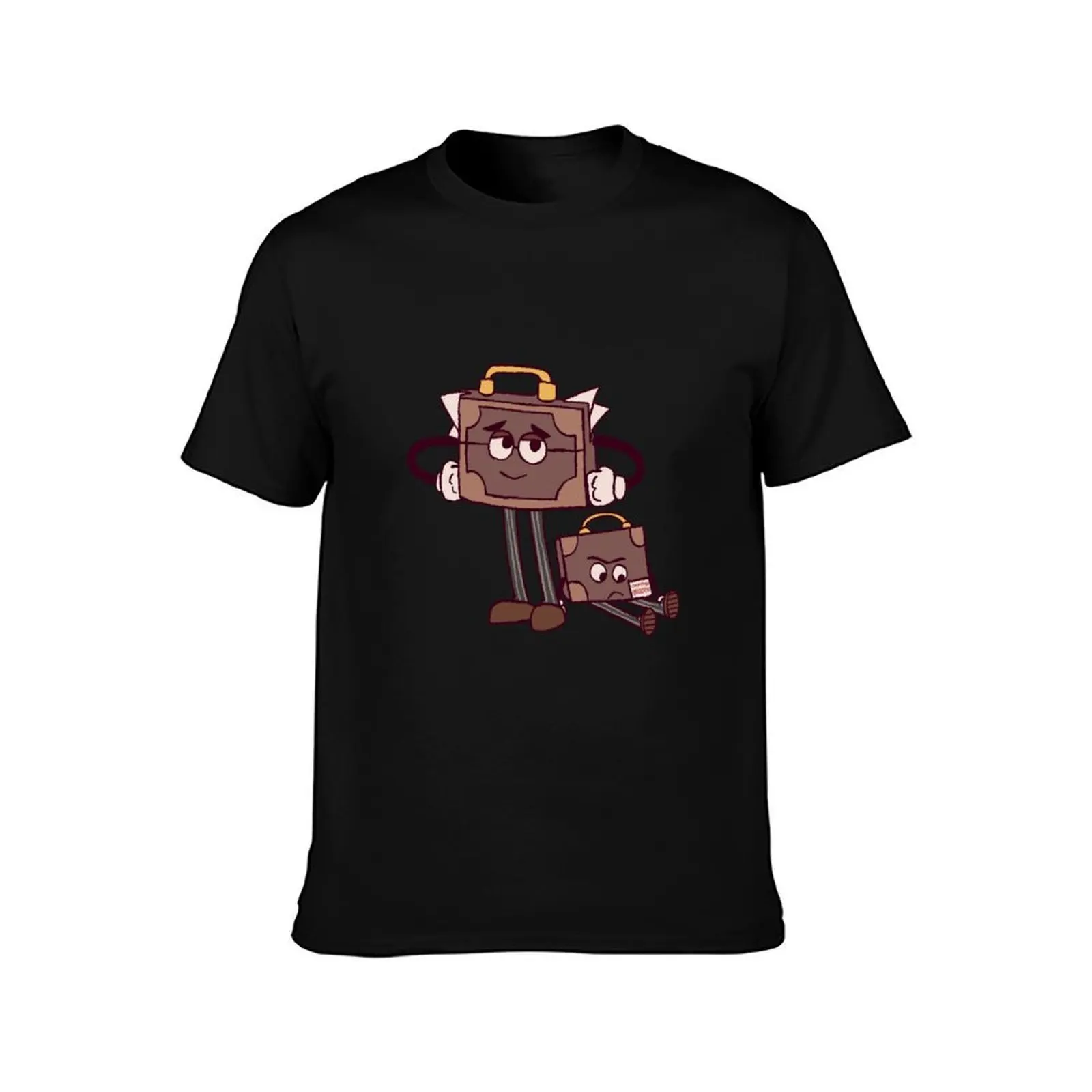 DHMIS - Briefcase and Unemployed Brendon T-Shirt, Summer Casual Cotton Tee, Oversized Streetwear Tops, Vintage Graphic Print