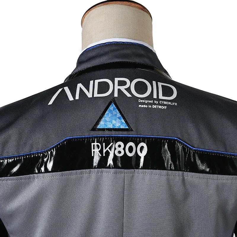Spiel Detroit wird menschlich Cosplay Kostüm Connor Cosplay Uniform Männer Jacke weißes Hemd Krawatte rk800 Mantel Kostüm komplettes Set