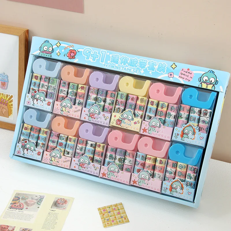 12box/lot Sanrio Kawaii Hangyodon Tape Decoration Sticker Scrapbooking Diary Adhesive Masking Tape Stationery School Supplies