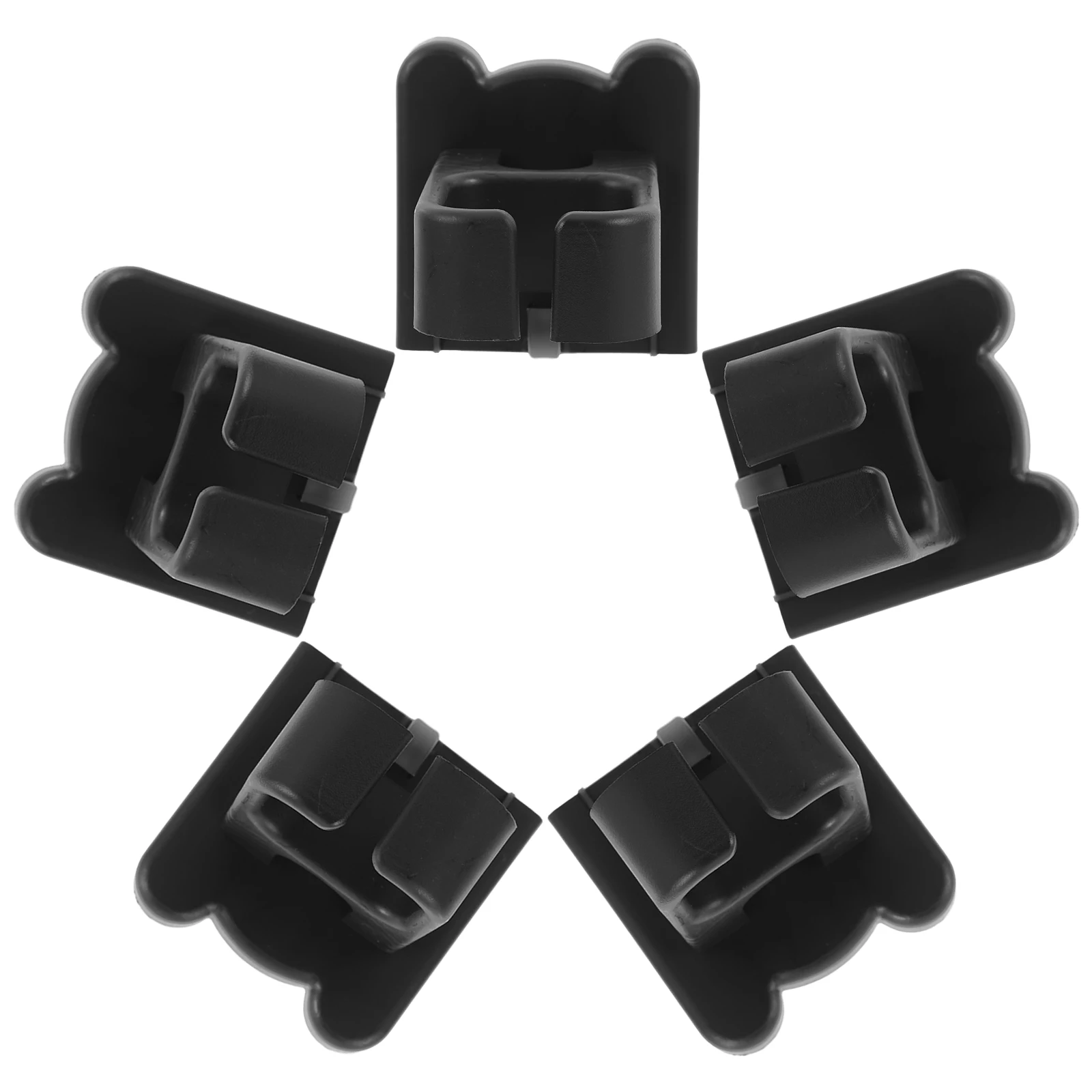 

5pcs Hair Dryer Rack Blow Holder Appliance Organizer Bathroom Desktop Stand Plastic Hanger Tool No Drill Mount Wall Shelf
