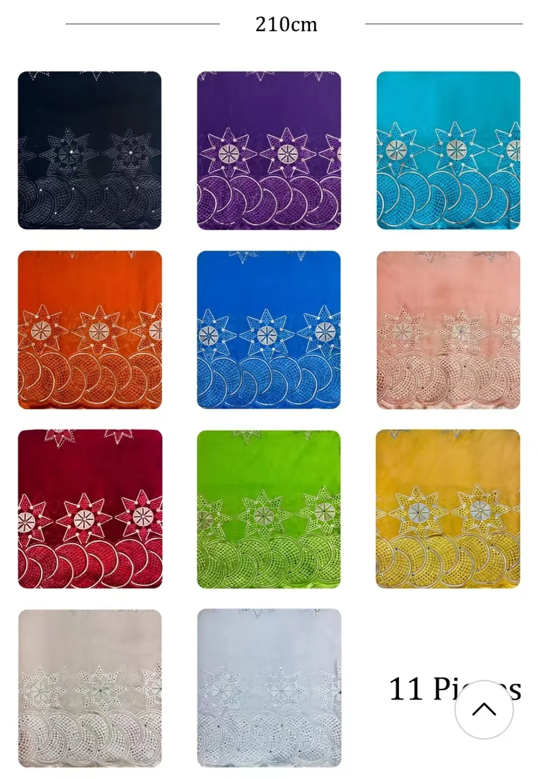 Luxury Scarf High Quality 100% Cotton Dubai African Women Islamic Scarf LOVE pattern Embroidery Chemical Lace Scarf 2 color