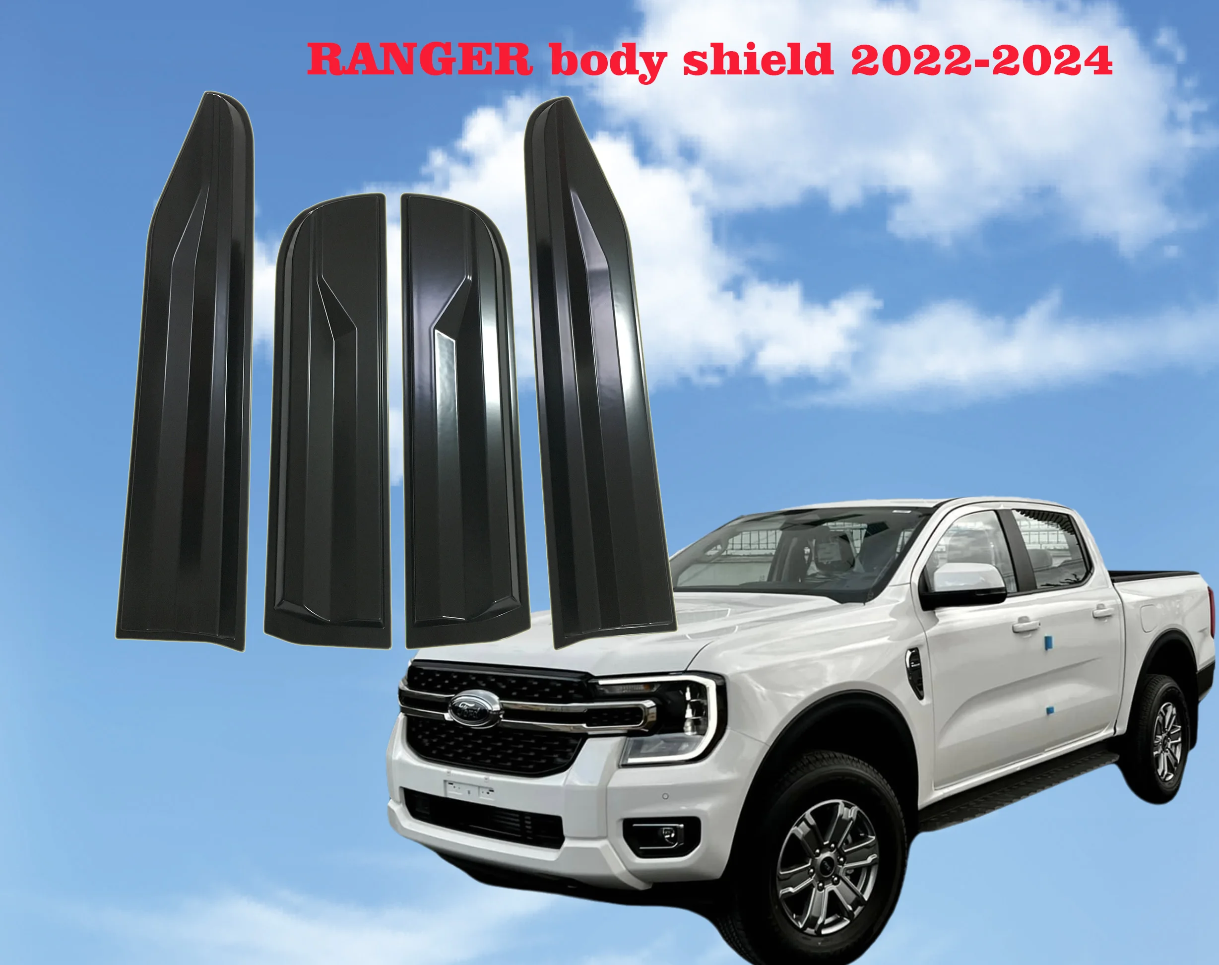 

Защитная пленка RANGER 2022-2024 для дверей, специальная защита от царапин для кузова автомобиля, матовая, черная, без прилипания к двери