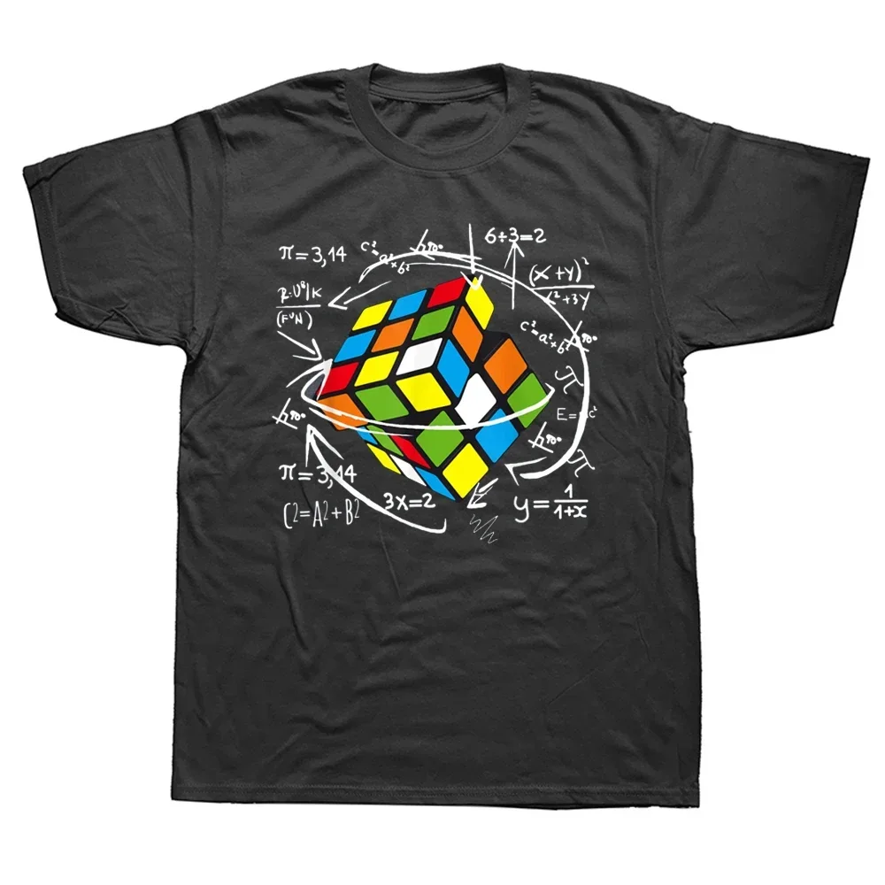 Cute Math Rubik Rubix Rubics Gifts for Math Teachers T Shirts Funny Streetwear Short Sleeve Birthday Gifts Summer T-shirt