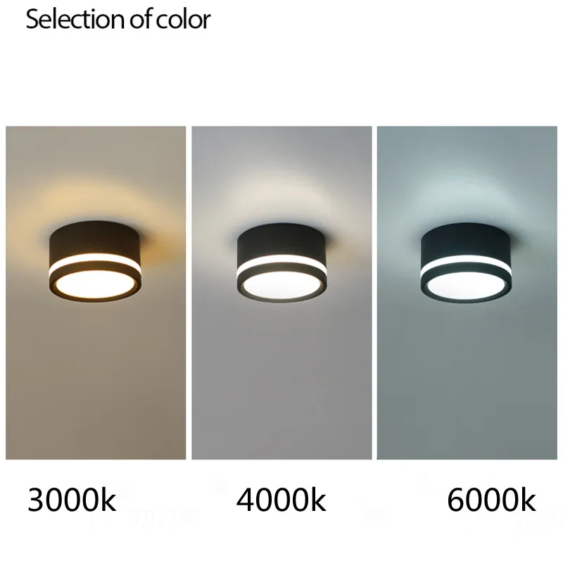 Ceiling Light Spot Lamp Round Led Living Room Downlight Surface Mounted AC220v Luminaire Light Home Decor 7W 10W Warm White