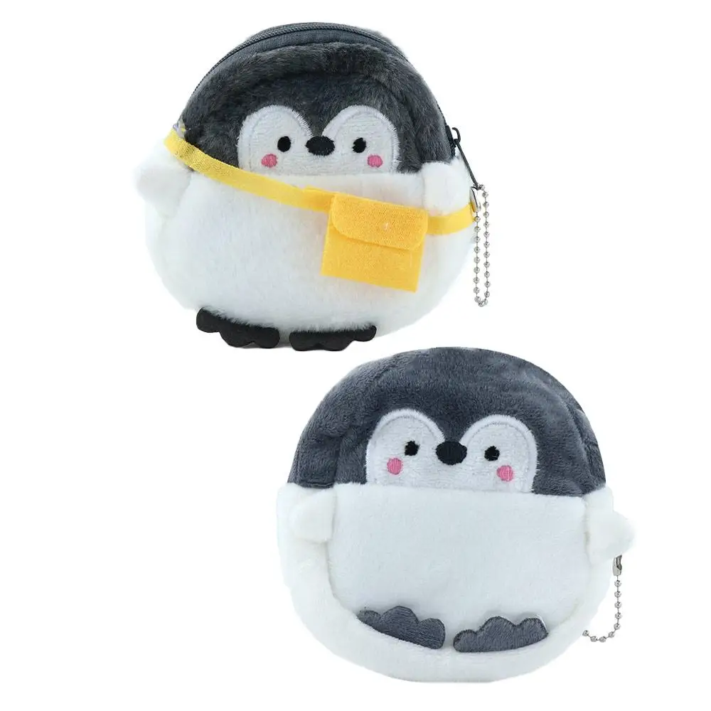 Cartoon Cute Multifunctional For Girls Children Penguin Card Holder Zipper Purse Wallets Korean Money Bag Women Coin Purse
