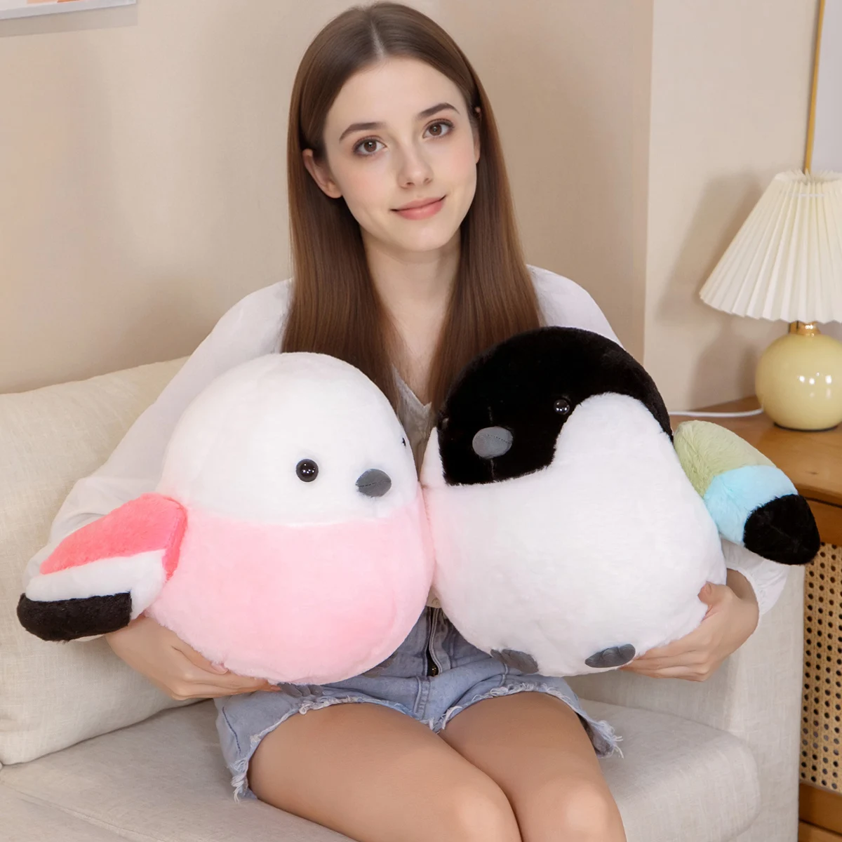 

A soft and cute creative weaver bird plush toy doll pillow bird toy doll birthday gift home decoration