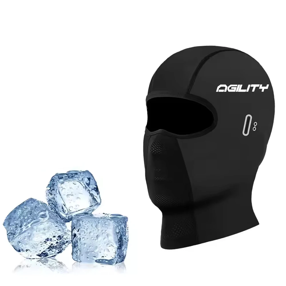 For KYMCO Agility 50/125/150/200 & R16 / City Motorcycle Balaclava Summer UV Protection Glasses Face Breathable Hole Winter Warm view 5