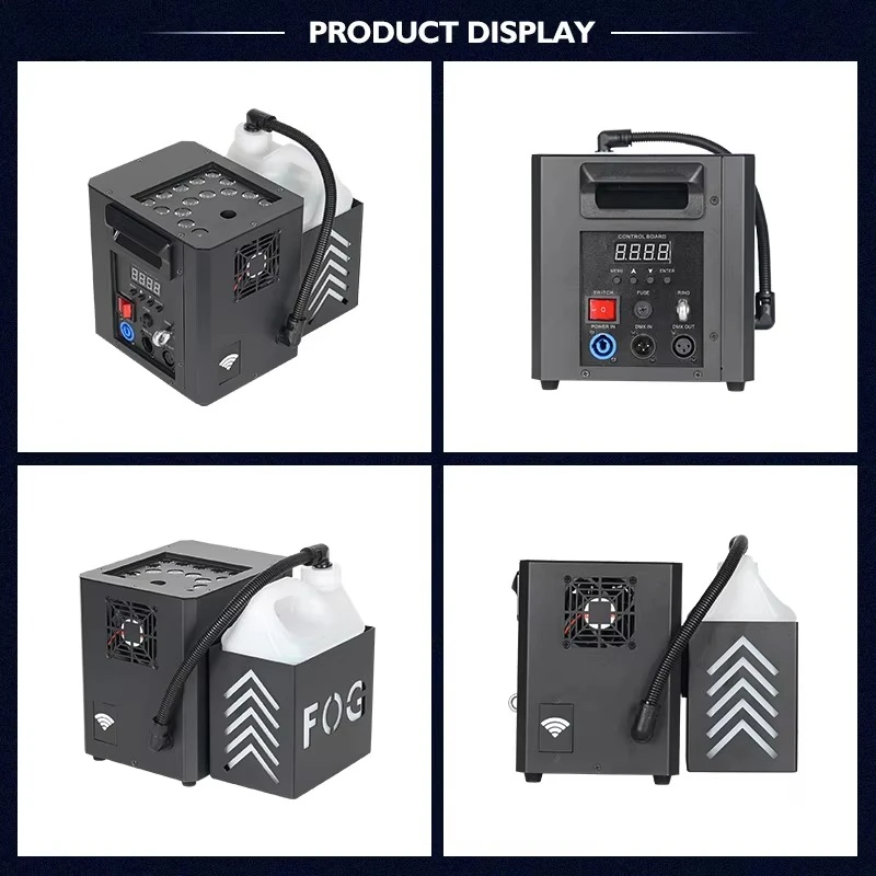 High Cost-effective 1500W DMX Vertical Stop Gas Column LED Fog Smoke Jet Machine for Stage Event Show Club