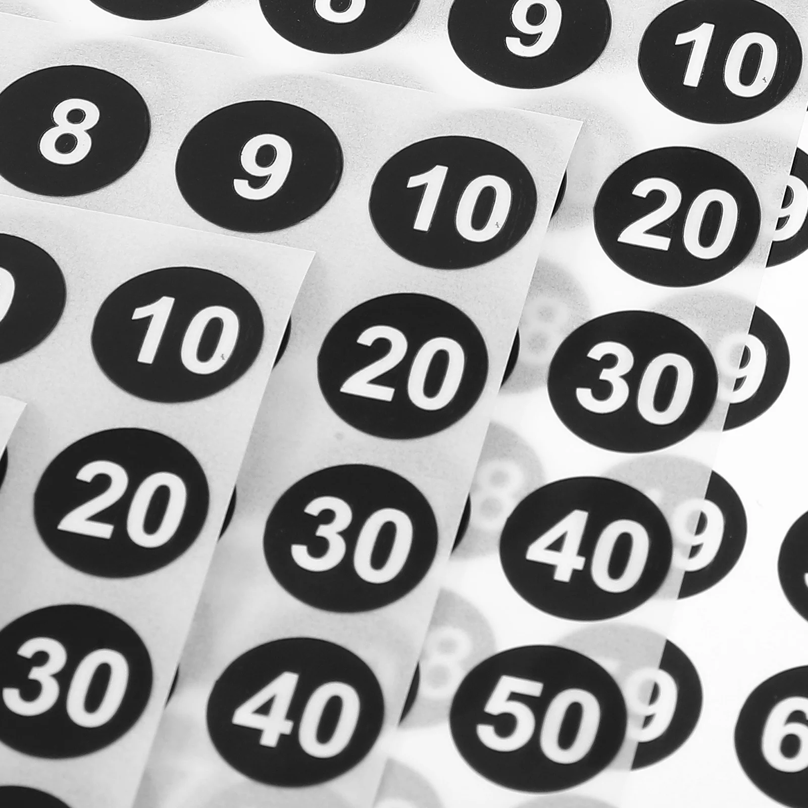 

Waterproof Digital Stickers Small Number Clothing Numbered for Classroom Office