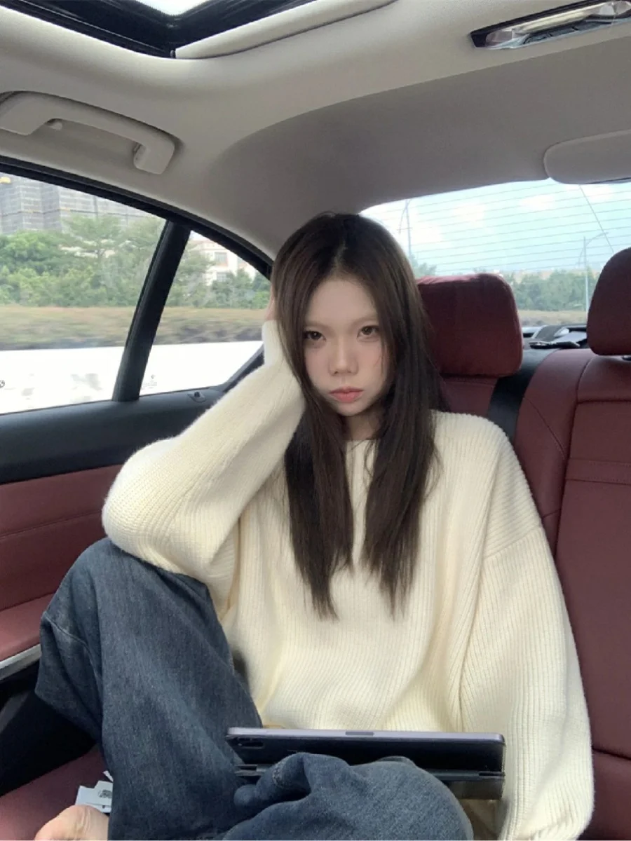 

Sweaters Jumpers Pullovers Womens Pullover Quick Dry Y2K Intarsia Knitting Wild Button Coffee Tassels Weekend Lazy Lounging Warm