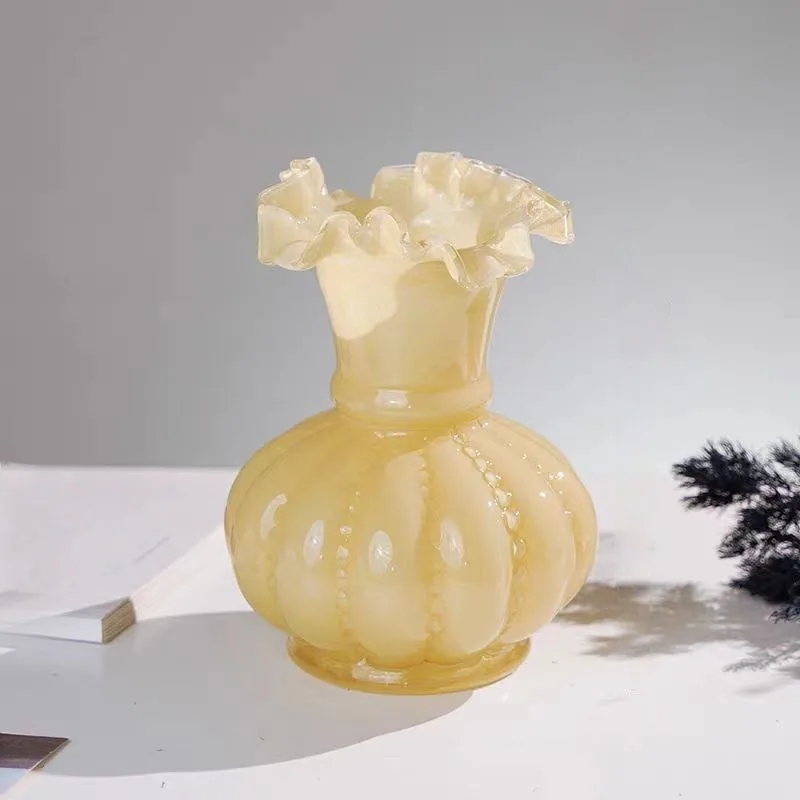 

Стеклянная ваза для стола, центральная ваза для цветов, свадебный домашний стол, цветочный декор, согревающий подарок на день Святого Валентина, домашний декор