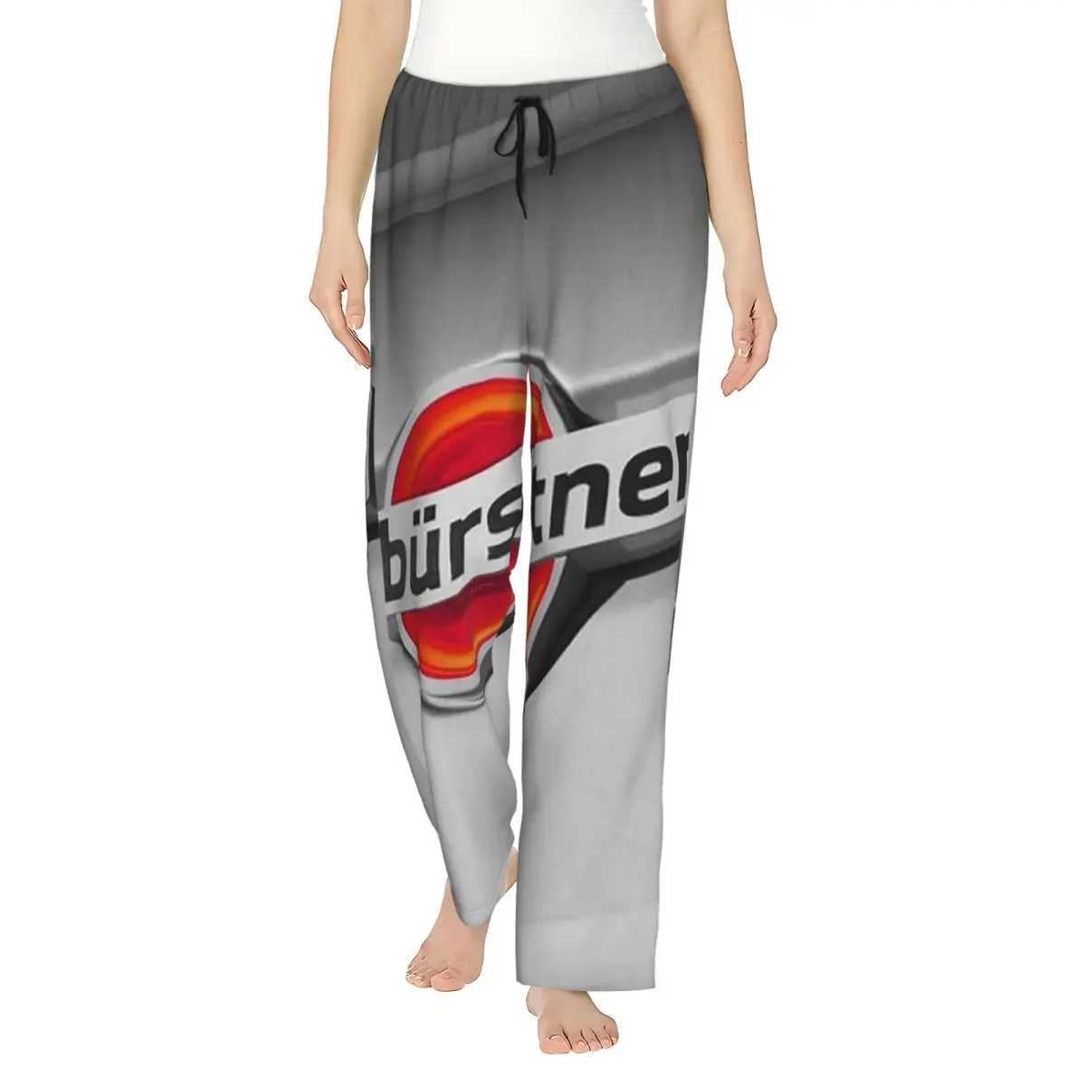 Custom Burstner Logo Women Pajama Pants Lounge Sleep Sleepwear Bottoms with Pockets