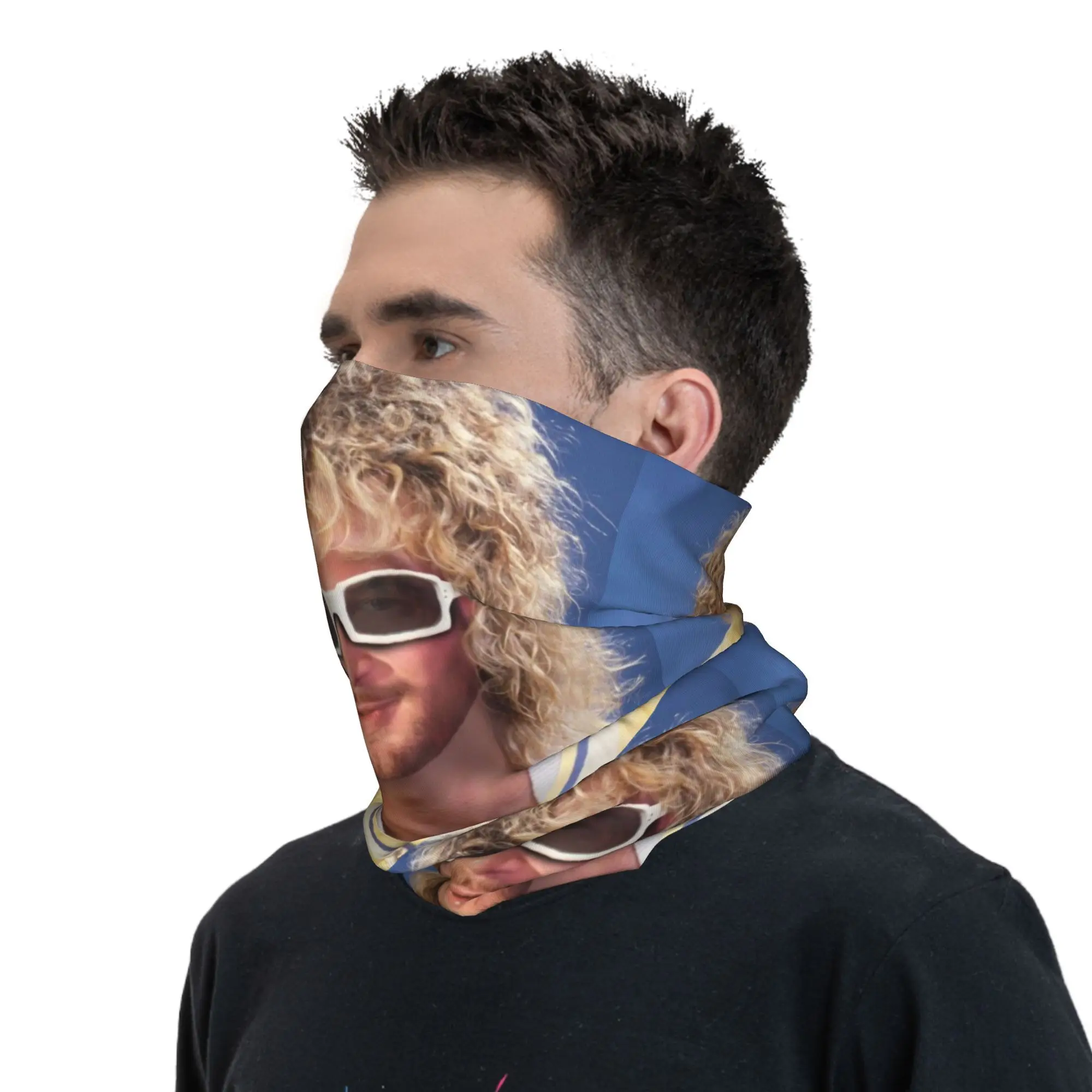 Custom Jul Winter Headband Neck Warmer Women Men Ski Camping Tube Scarf Singer Face Bandana Gaiter