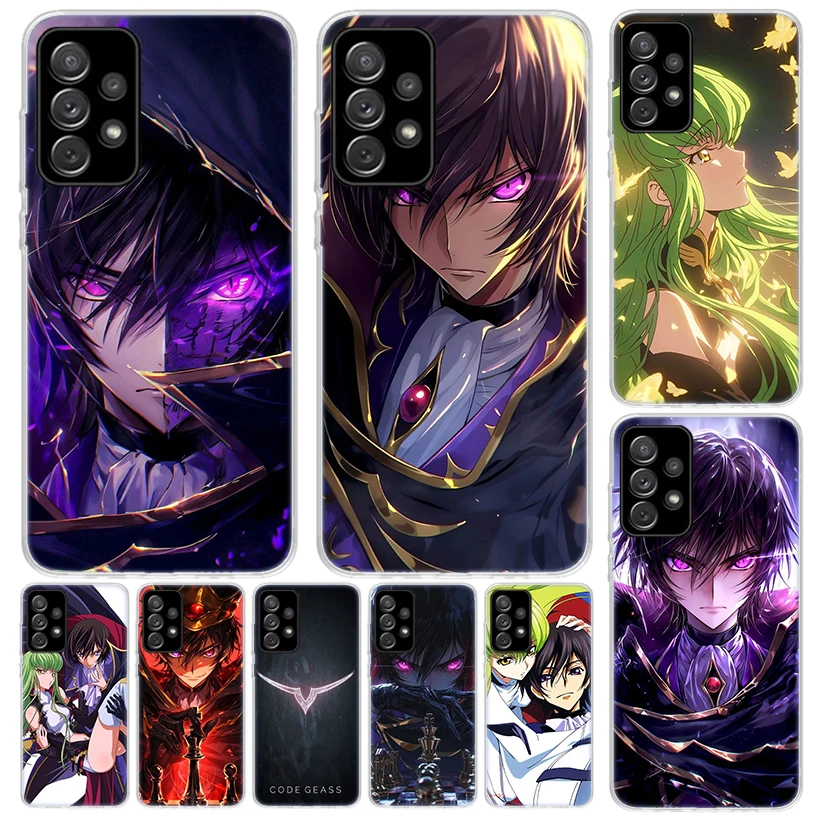 Code Geass Anime Cover For Samsung Galaxy A51 A50 A71 A70 Phone Case A21S A31 A41 A10 A20E A30 A40 A01 A11 A6 A7 A8 A9 Coque