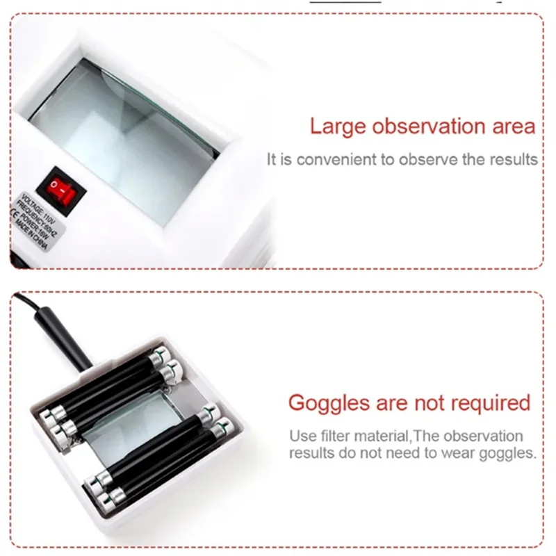 【Buy It Now】Professional Lamp Skin UV Analyzer Wood Lamp Facial Skin Test Machine Facial Skin Diagnostic Device EU Plug