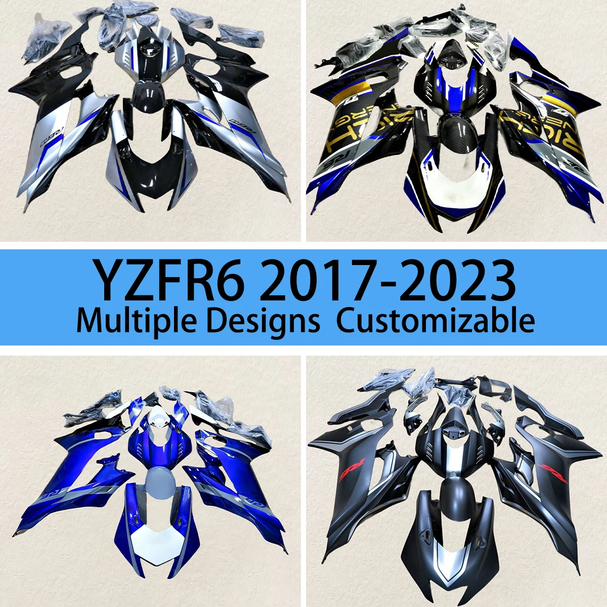 

YZF R6 2017 2018 2019 2020 2021 2022 2023 Cool Fairings for YAMAHA YZFR6 17-23 Motorcycle Racing Customized Fairing Kit
