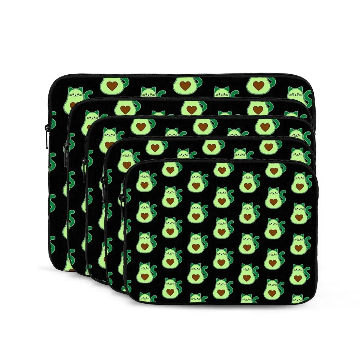 Avocado Cat Avogato Notebook Laptop Bag Case Pouch 10 12 13 15 17 Inch Notebook Sleeve Cover Bag Tablet Shockproof Case Bag