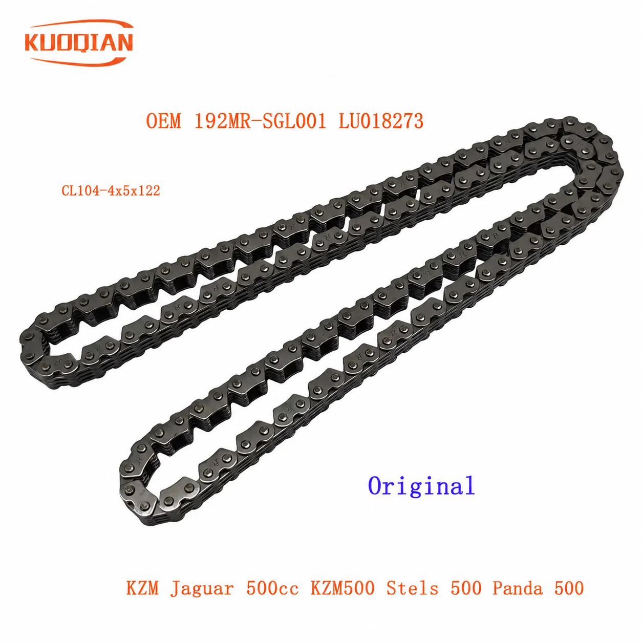 TIMING CHAIN 4X5X122 KZM ATV 500 FOR KZM500 192MR-SGL001 LU018273