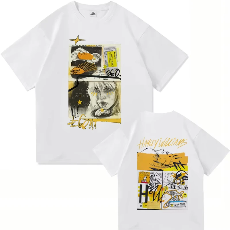 2025 هايلي ويليامز الذاتي الموت في حفلة البكالوريوس الرجال القطن تي شيرت ملابس كاجوال Harajuku عالية الجودة تي شيرت كامل #2