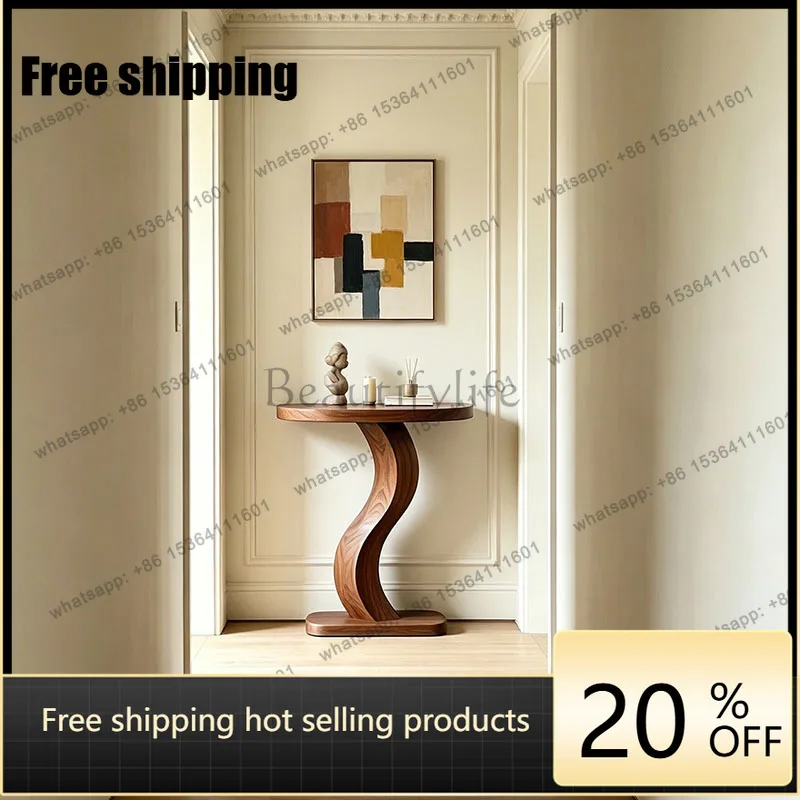 FGModern Unique Corner Table Exquisite Glamour Trendy Premium Console Tables Classic Versatile Muebles Living Room Furniture