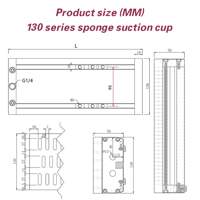 Integrated vacuum sponge suction cup industrial robotic arm pneumatic seamless heavy-duty wood, slate, cardboard box palletizing