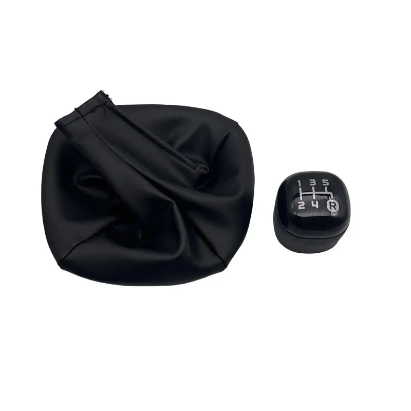 5-Speed Parts Leather Shifts Lever Gear Shift Knob for Fiat Panda 2012-2020 46315999 48YT7180