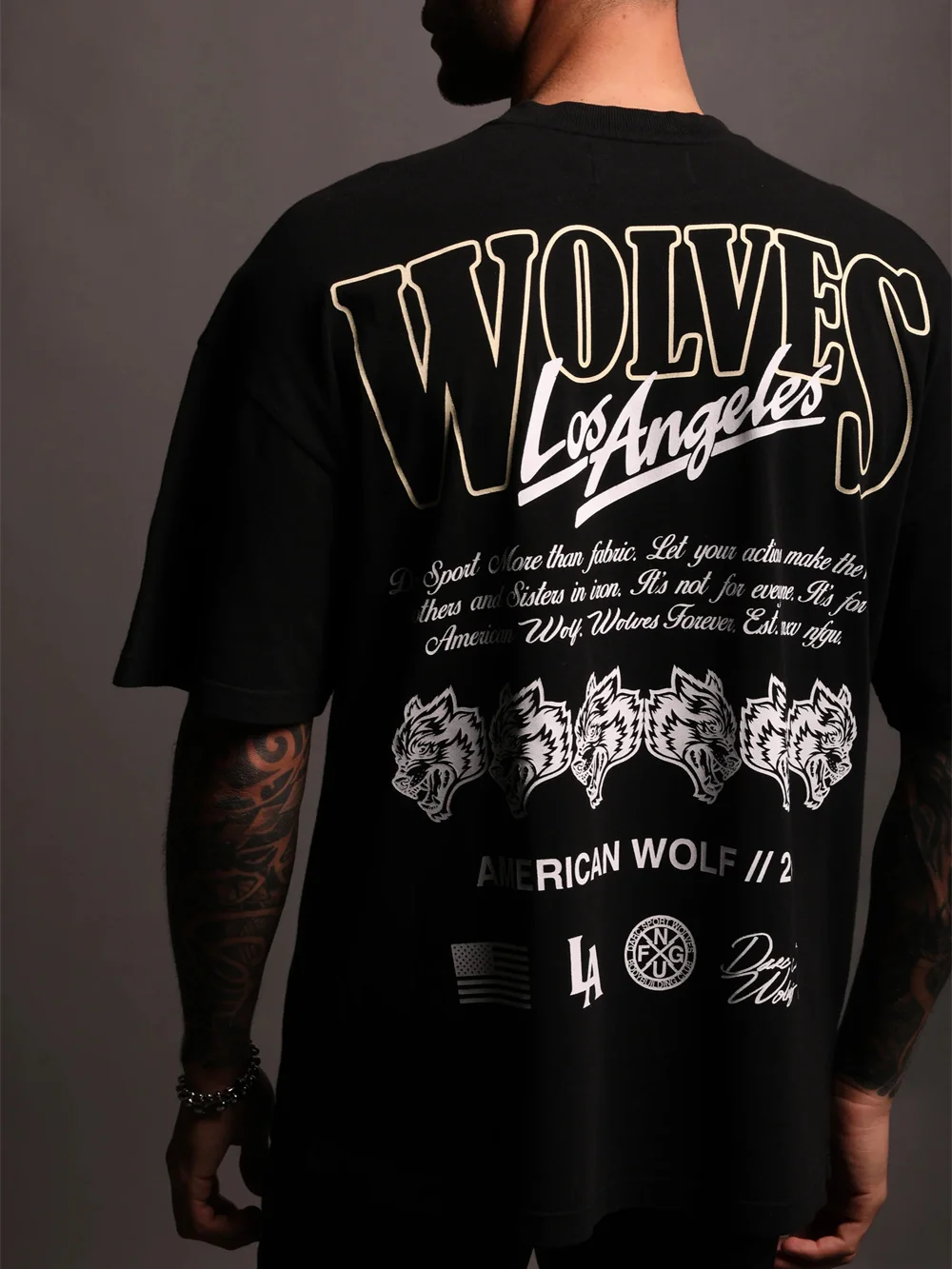 GYM Trendy Hip-hop Short-sleeved European and American Street Loose Fitness Daily Ins Men's Pure Cotton Couple T-shirts