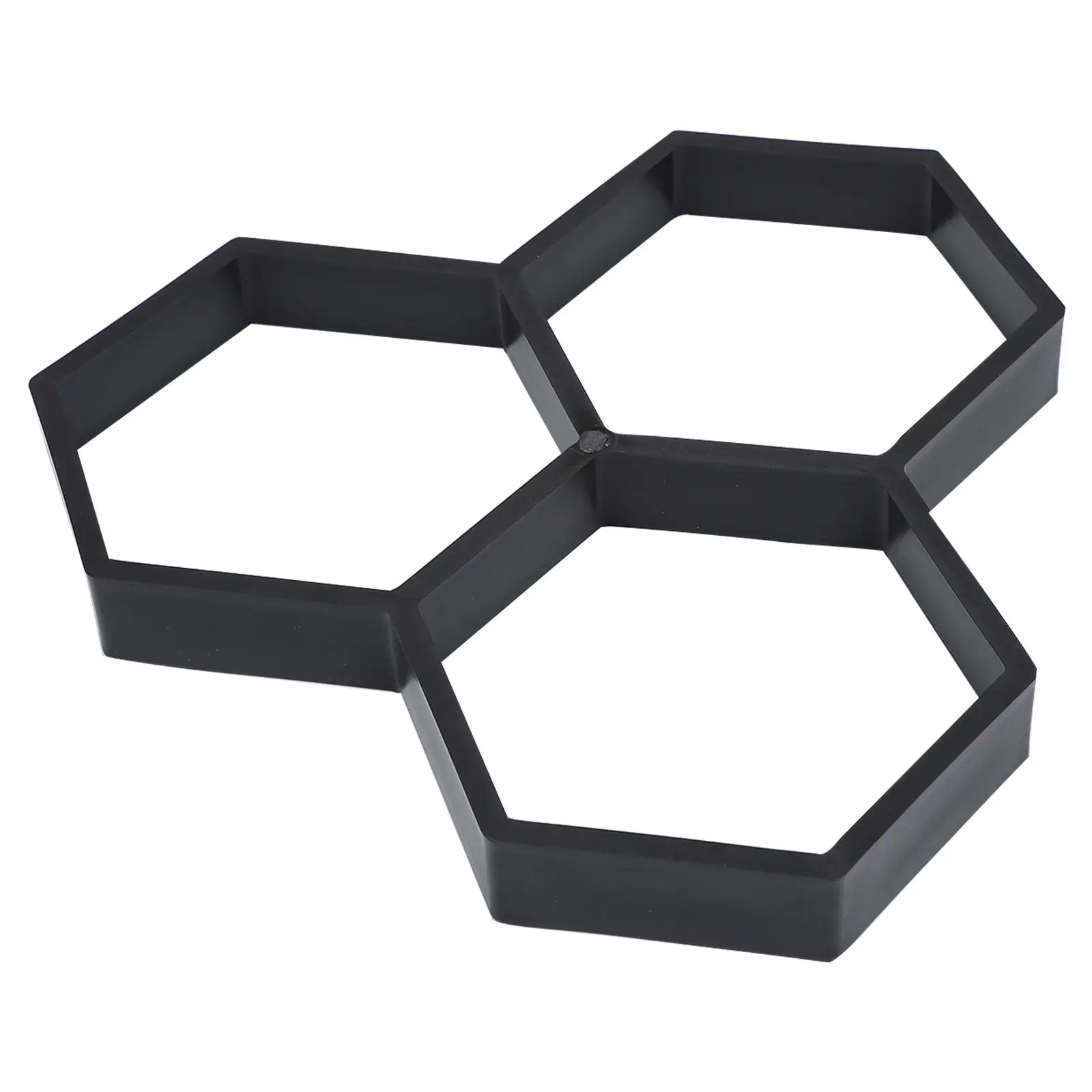 

Cement Floor Mold Concrete Form Patio Paving Paver Black Office DIY Path Maker Modeling Tool Hexagonal Mould Tile Reusable