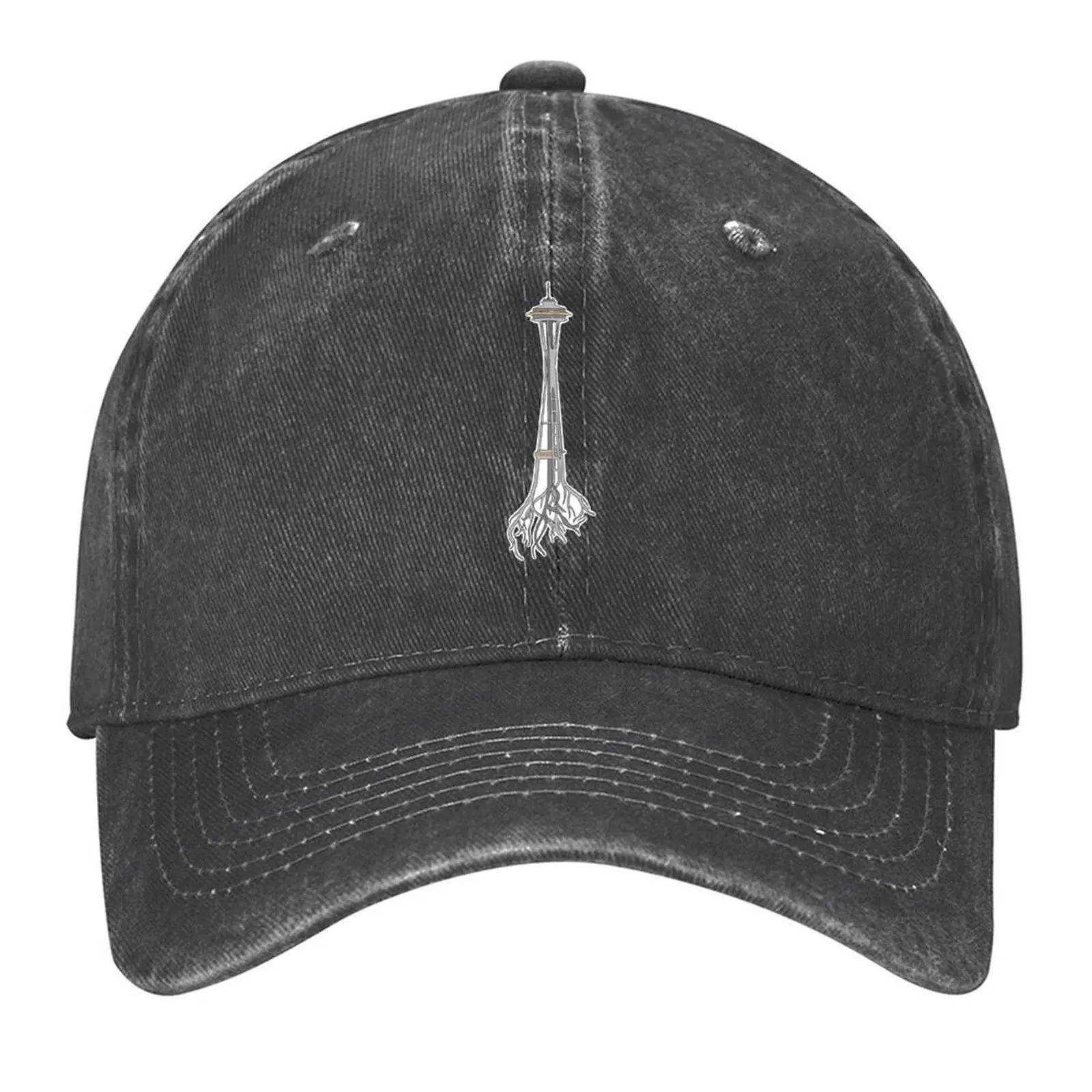 

Seattle Space Needle Roots Baseball Cap designer cap Custom Cap Sports black Boy Child Women's