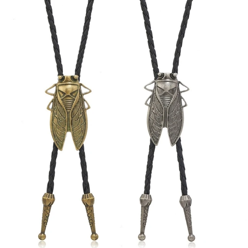 

2PCS Insect Bolo Tie Man Elegant Cowboy Bolo Ties Decorative Necktie for Suit 066C