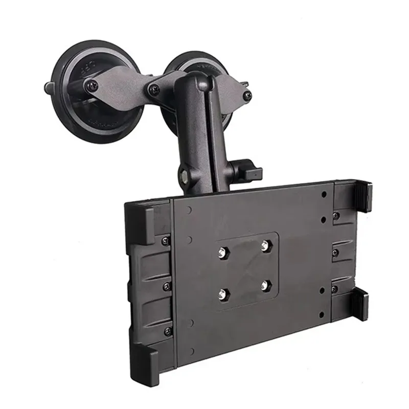 حامل كمبيوتر لوحي للسيارة مقاس 7-11 بوصة مع كرة 1 بوصة يدعم الزجاج الأمامي للسيارات اللوحية