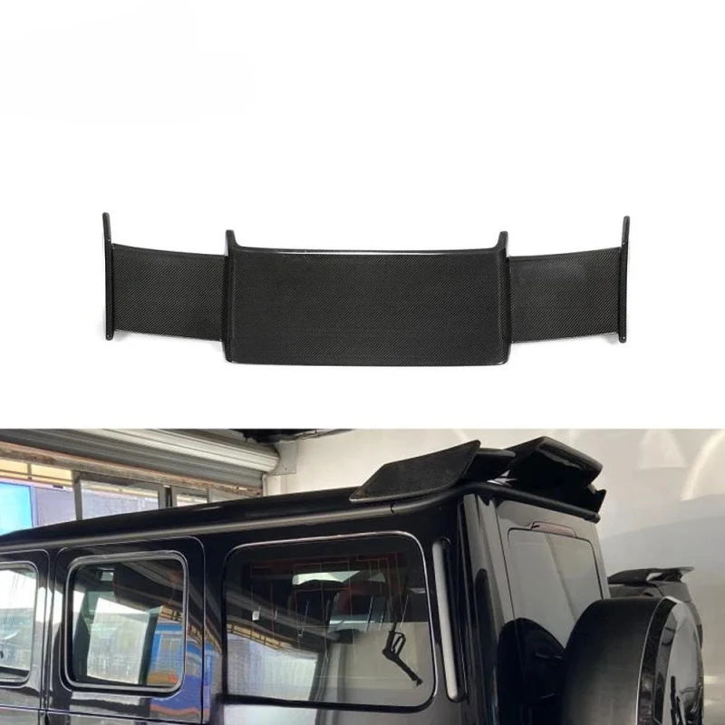 

Prepreg Dry Carbon Fiber Rear Roof Spoiler Wing Roof Tail Wing For G Class W463 G550 G63 2019 2020 2021