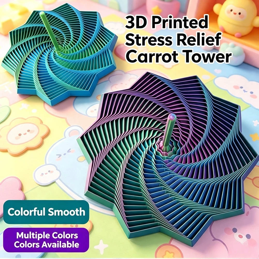 12CM 3Dプリント拡張感覚フィジェットポリゴン視覚錯覚六 - Board Game Print のレビューと価格