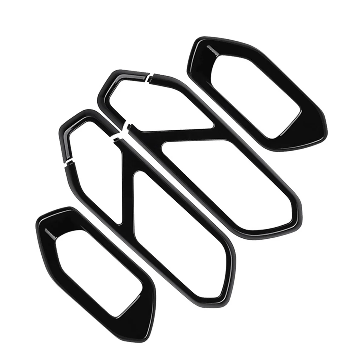

Bright Black Car Interior Door Handle Bowl Panel Frame Cover Trim Sticker for Toyota Raize/GR 2020-2022
