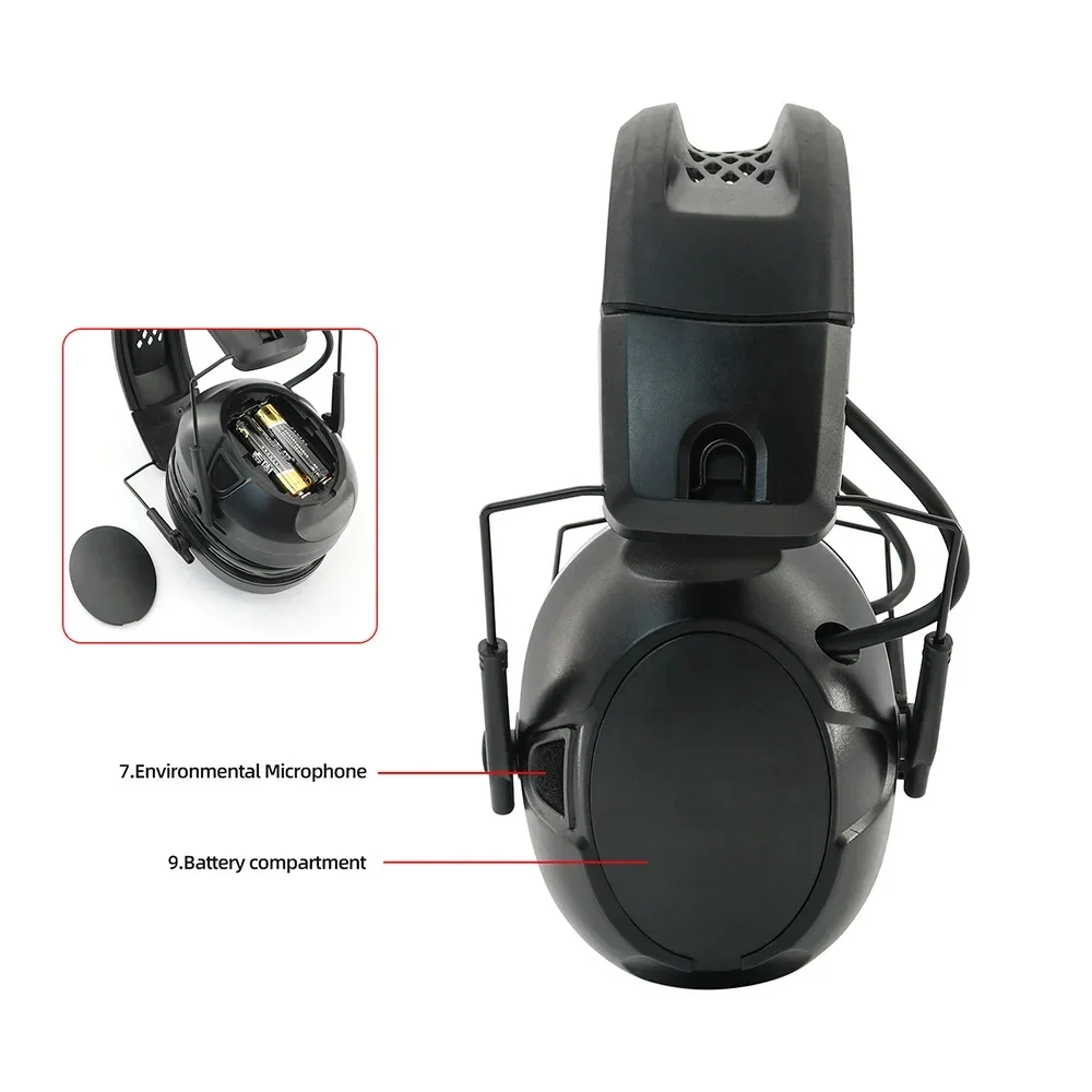 TS TAC-SKY Tactical noise-canceling silicone over-ear electronic shooting hunting airsoft headset with bluetooth G500 headset