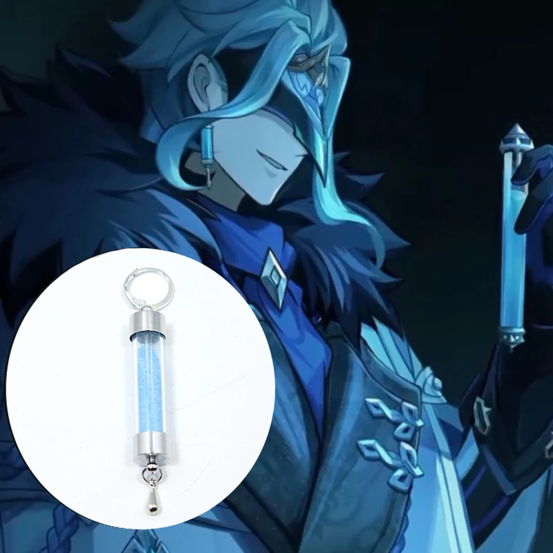 Genshin Impact The Dottore Doctor Ohrringe Spiel Schmuck Cosplay Tropfen Ohrringe für Frauen Männer Ohrclip Kostüm Zubehör Ohrring