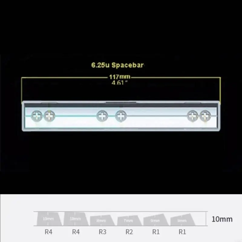 U55C Sisi Cetak Sisi Translucent 136Keys PBT untuk Keyboard Mekanik