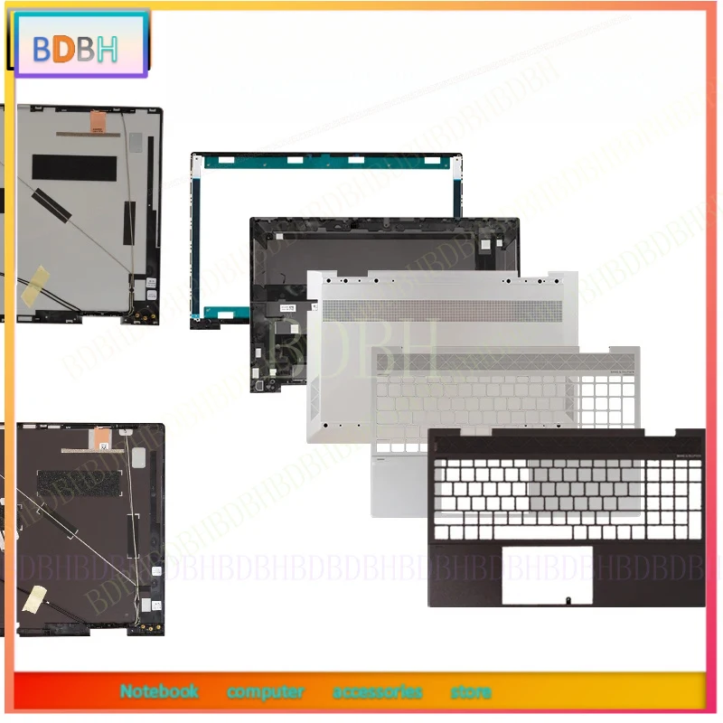 Metal Case For ENVY X360 15-ED 15M-ED 15-EE 15M-EE TPN-C149 Top Case/Front Bezel/Palmrest/ Brown Silver 15.6inch PC Repair