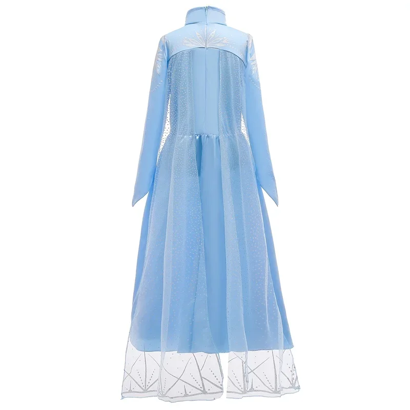 Elsa 2 Dress for Girls Snow Queen Dress Princess Costume Halloween New Year Cosplay Clothing Anna Elsa Dress 4-10T Kids Dresses