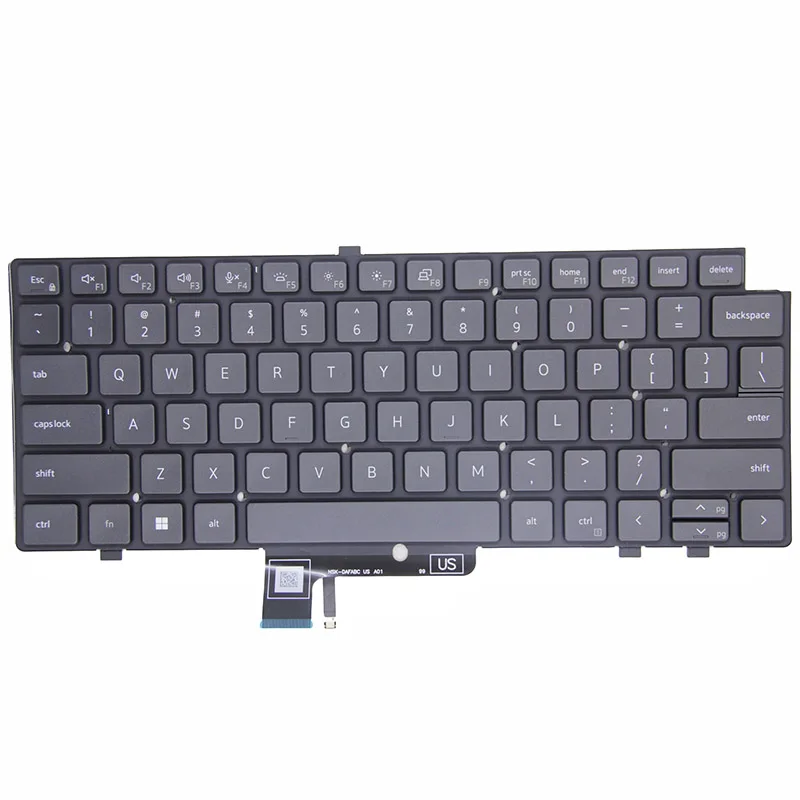US Backlight Keyboard For Dell Latitude 7640 7340 7440 7450 Black Color