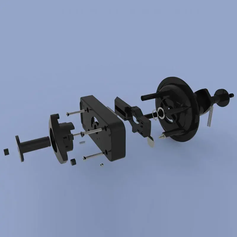 RV Toilet Bathroom Retrofit Parts Circular Door Lock