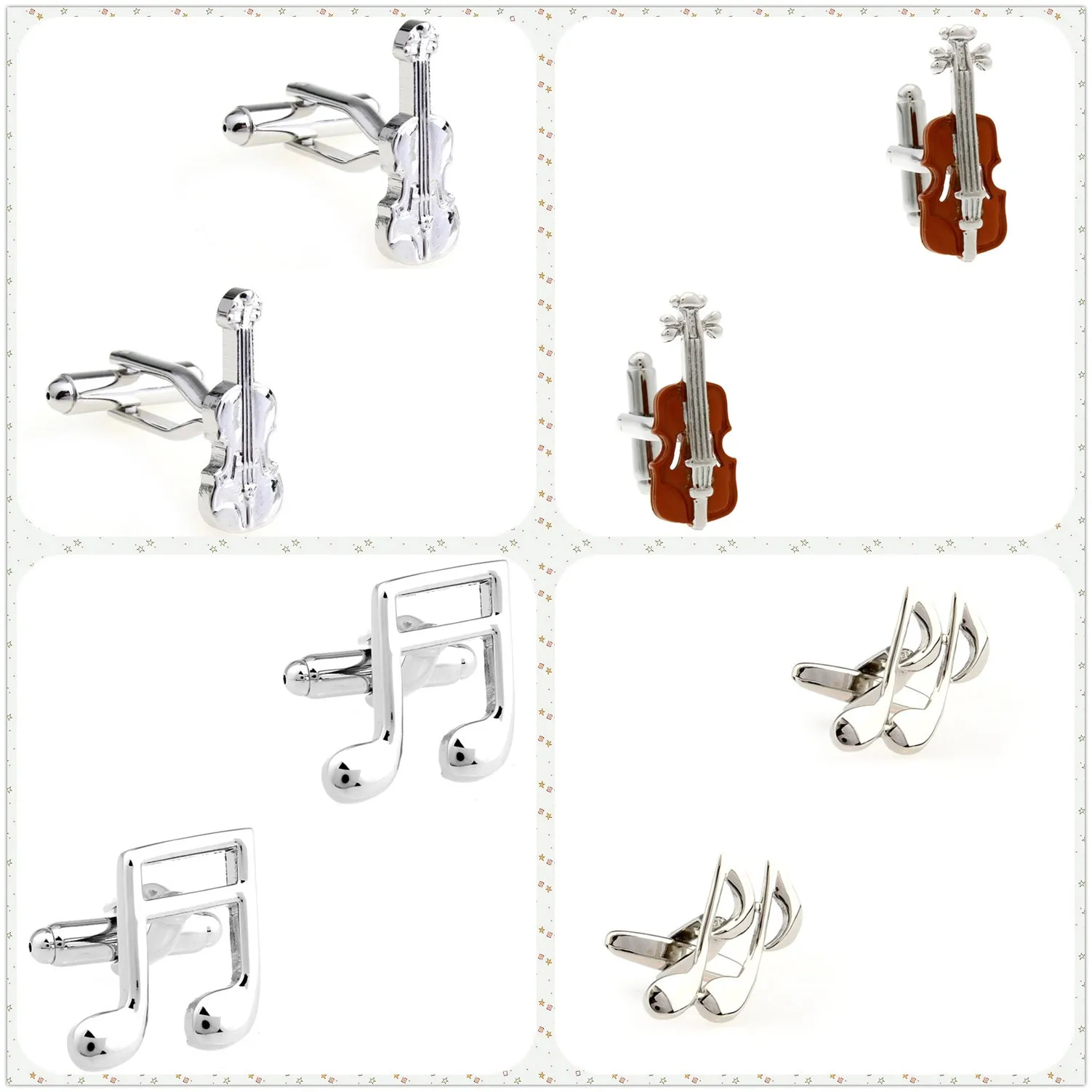 

4 стиля, оптовая продажа, модные музыкальные запонки, мужские запонки, скрипка, 50 пар, доставка