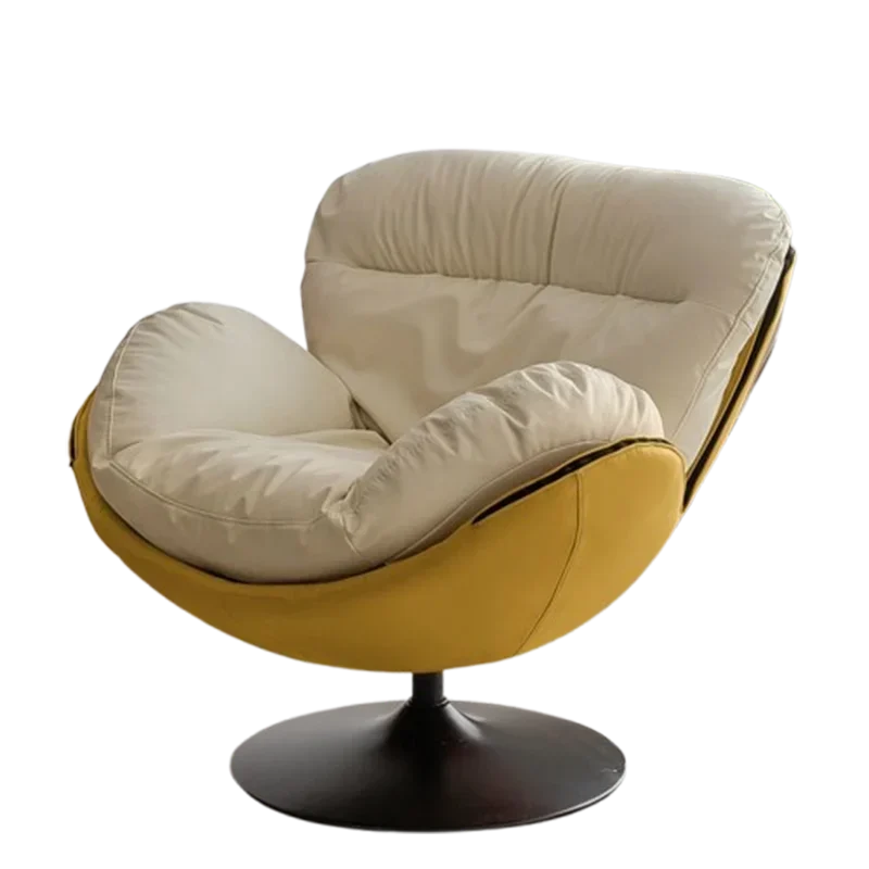 Soft Swivel Living Room Chairs Modern Minimalist Italian Single Chairs Relaxing Fluffy Sturdy Sedie Da Soggiorno Home Furniture