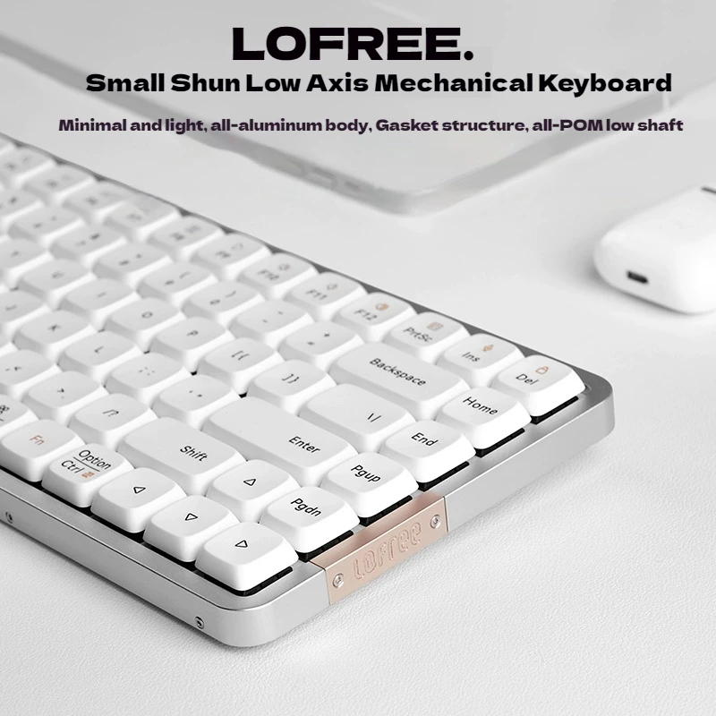 Lofree Xiao Shun  100 Dwarf Shaft Customized Mechanical Keyboard Wireless Bluetooth Gasket Tablet Office Slim Portable Gaming PC