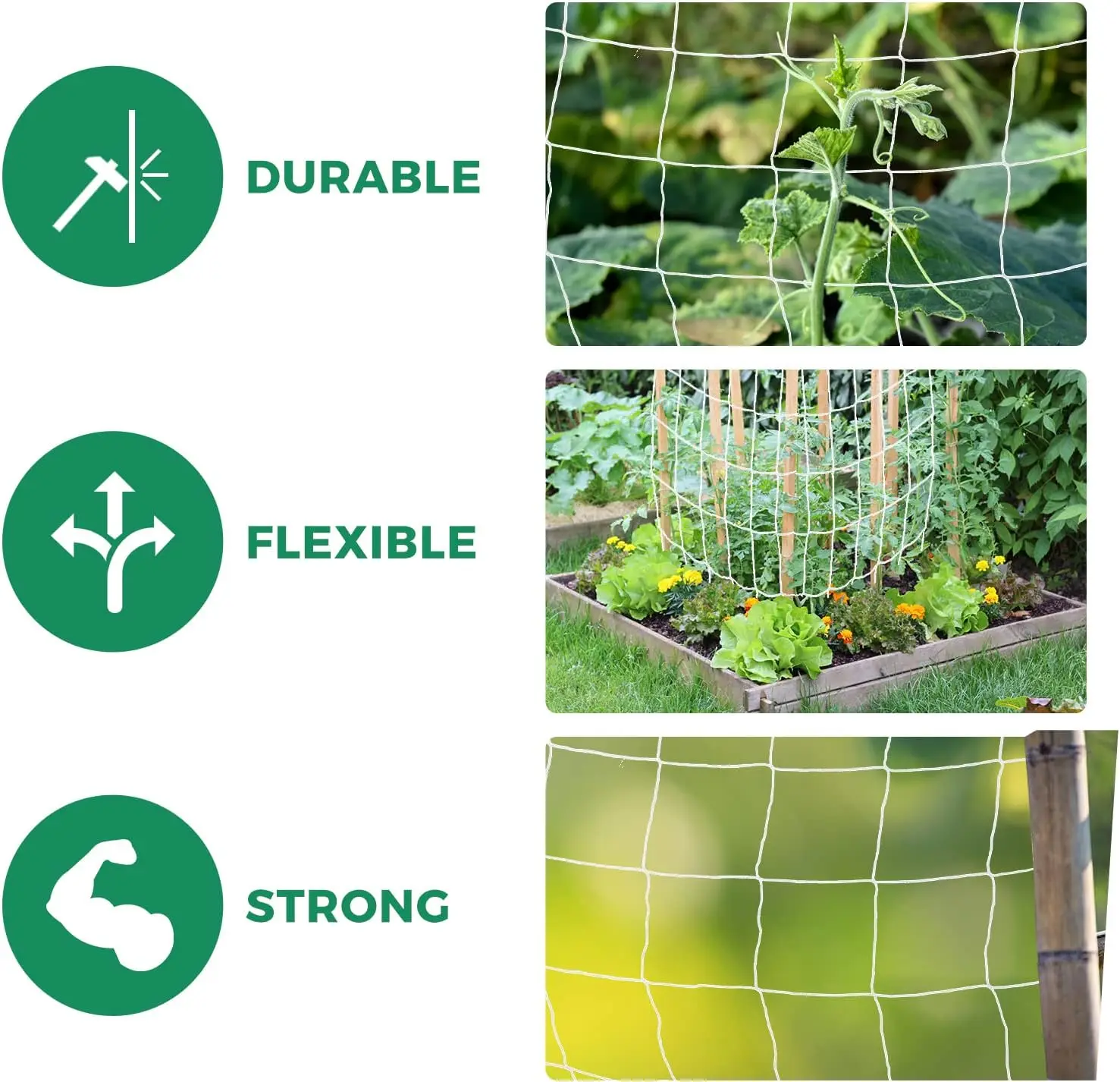 1PCS High-quality  Garden Climbing Plant Net Loofah Garden Plant Climbing Net Cucumber Vine Planting Bracke