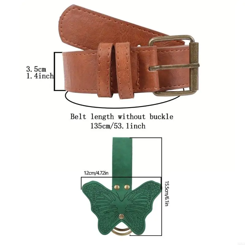 2025 뉴 르네상스 액세서리 중세 가죽 벨트 스커트 하이킹 할로윈 의상