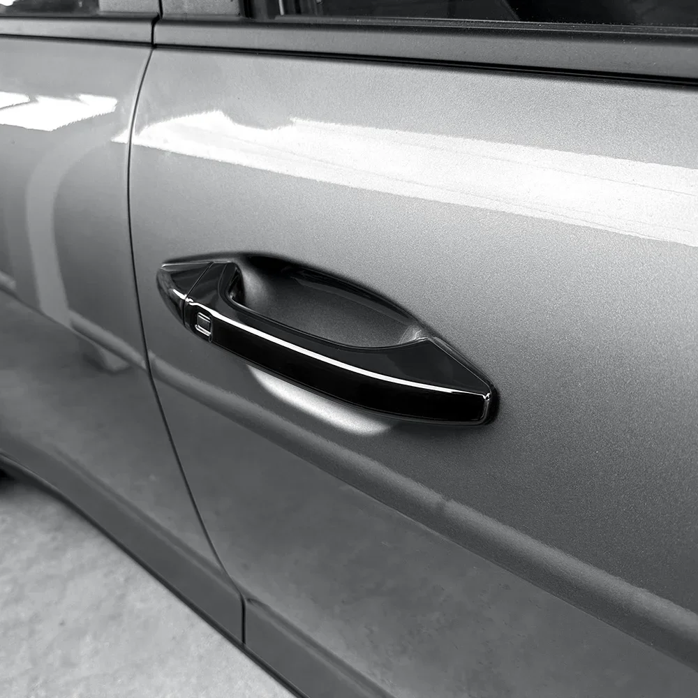 UOSO UOSO For Kia K4 2024 2025 2026 Auto Styling Exterior Black Carbon Fiber Outside Door Handle Cover Stripes Trim LHD