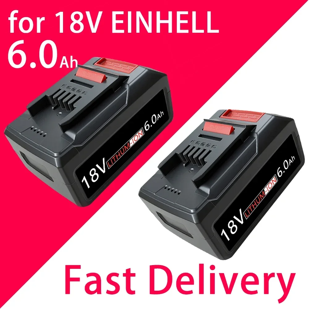 18V 6000mAh Li-Ion Replacement Battery for EINHELL PXC Power Tools & Garden Machines PXBP-600 PXBP-300 4511396 GE-LC 18 Li