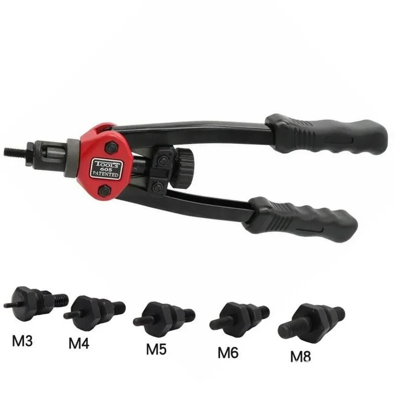 BT-606 Manuelle Riveter Mutter Werkzeug Für M3-M8 Hand Blind Riveter Gun Niet Mutter Pull Kappe Auto Set Niet Mutter kopf