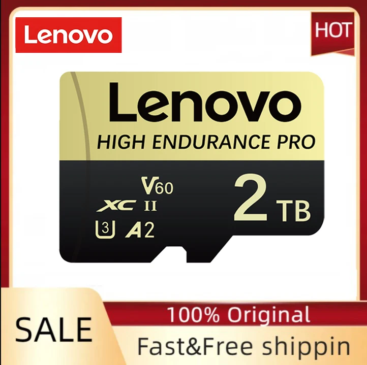 Original Lenovo 2TB Flash Card Mini Micro TF Card 1TB Large Capacity SD Card 128GB Class10 High Speed SD Card For PC/Phone/Mac